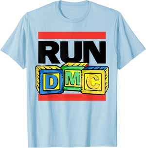 Run DMC Official Toy Blocks T-Shirt - T-Shirt | Light Blue