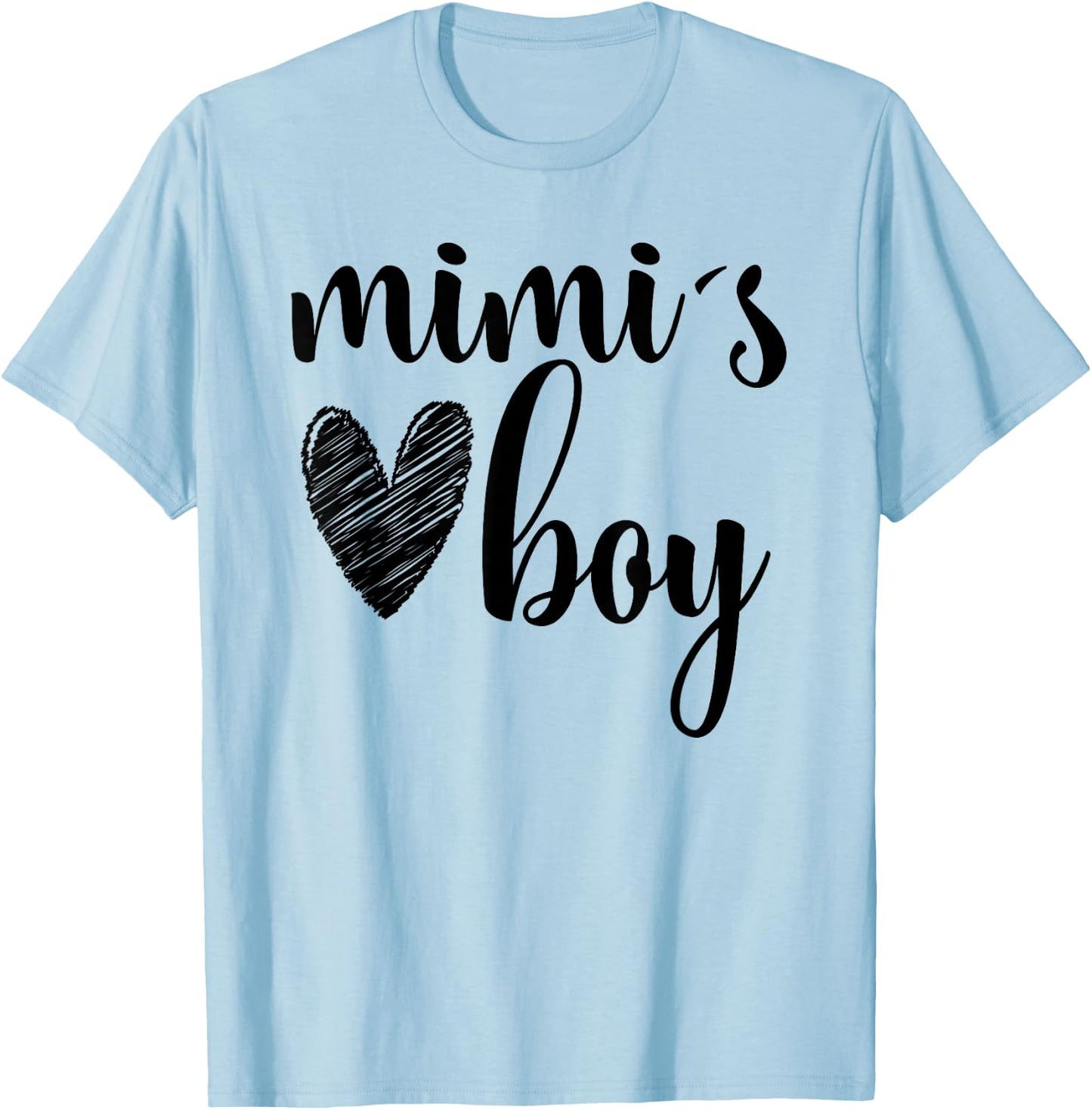 Funny Matching Mimi Boy for Grandma Whit Boy Mother's Day T-Shirt - T-Shirt | Light Blue