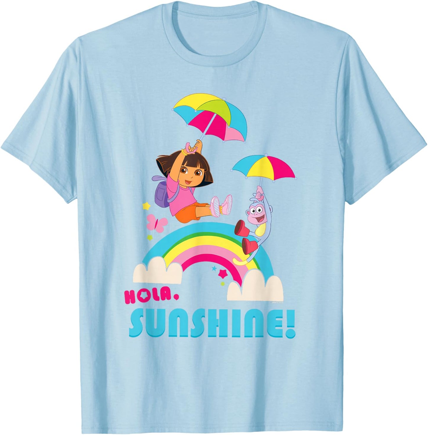 Dora The Explorer Hola Sunshine! T-Shirt - T-Shirt | Light Blue