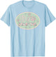 Stay Pawsitive Dog Cat Paws Print Sage Pink Camo Camouflage Women T-Shirt - T-Shirt | Light Blue