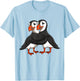 Puffin Lover Kids Girls Women Puffin Bird T-Shirt - T-Shirt | Light Blue