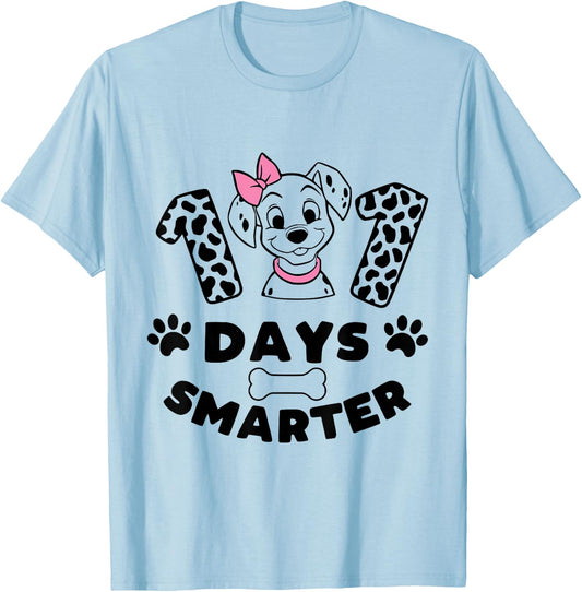 100th Day Of School 101 Days Smarter 100 for Boys Girls Kids T-Shirt - T-Shirt | Light Blue