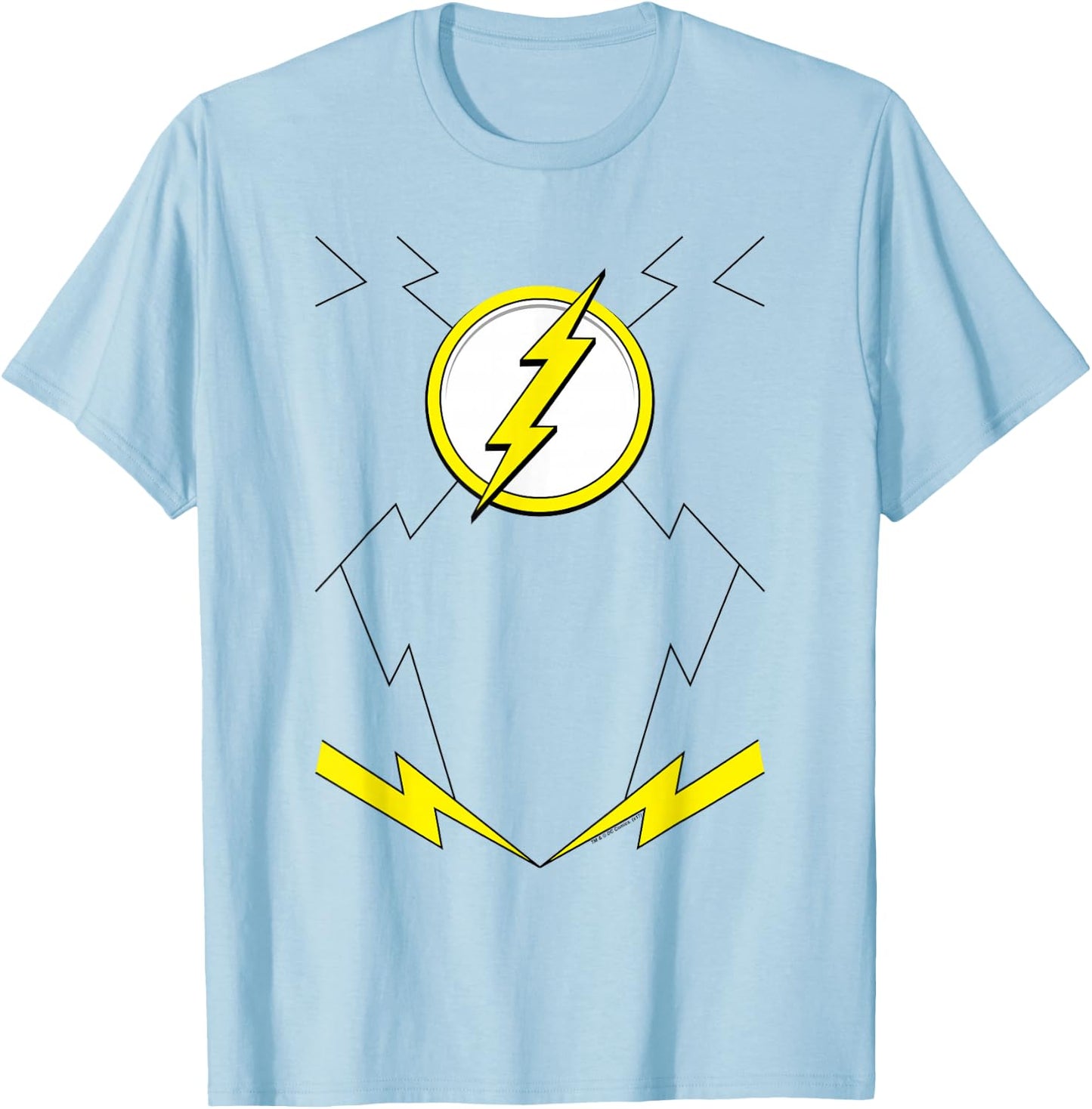 The Flash New Uniform Halloween Costume T-Shirt - T-Shirt | Light Blue