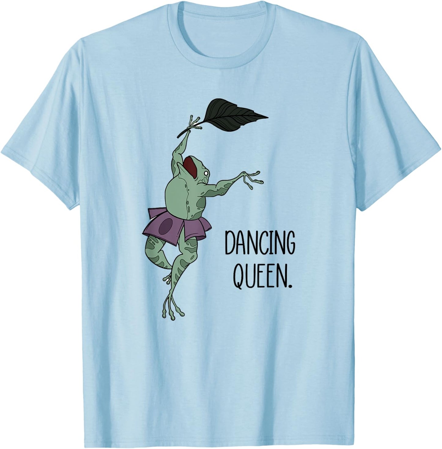 Dancing Queen Frog Ballet Dance T-Shirt - T-Shirt | Light Blue