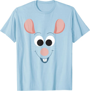 Disney Pixar Ratatouille Remy Character Face T-Shirt - T-Shirt | Light Blue