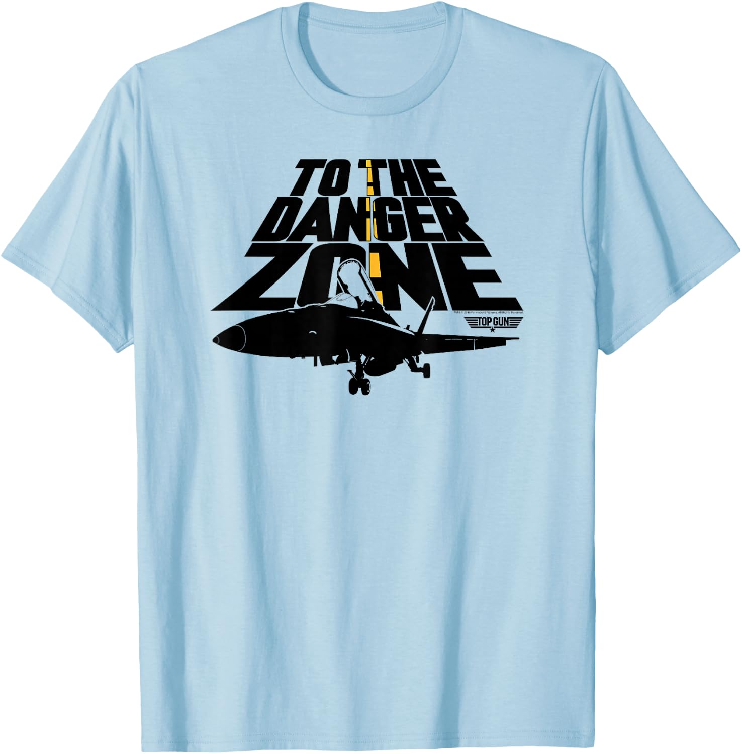Top Gun To the Danger Zone Action Movie T-Shirt - T-Shirt | Light Blue