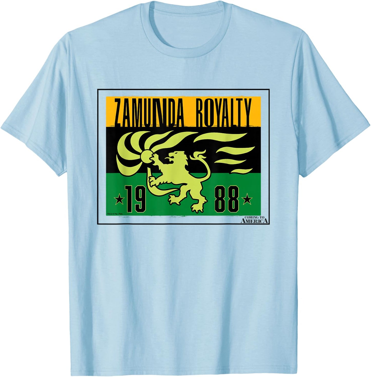 Coming To America Zamunda Royalty 1988 T-Shirt - T-Shirt | Light Blue