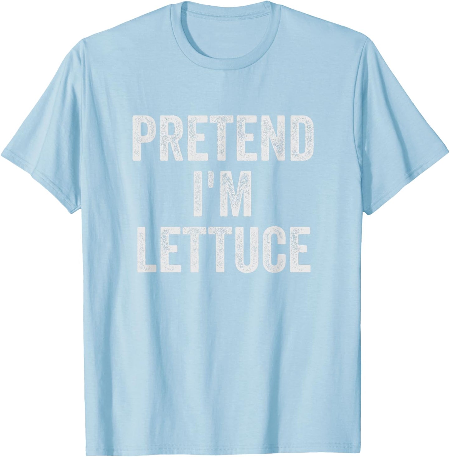 Lazy Halloween Costume Shirt Pretend I'm Lettuce Gift T-Shirt - T-Shirt | Light Blue