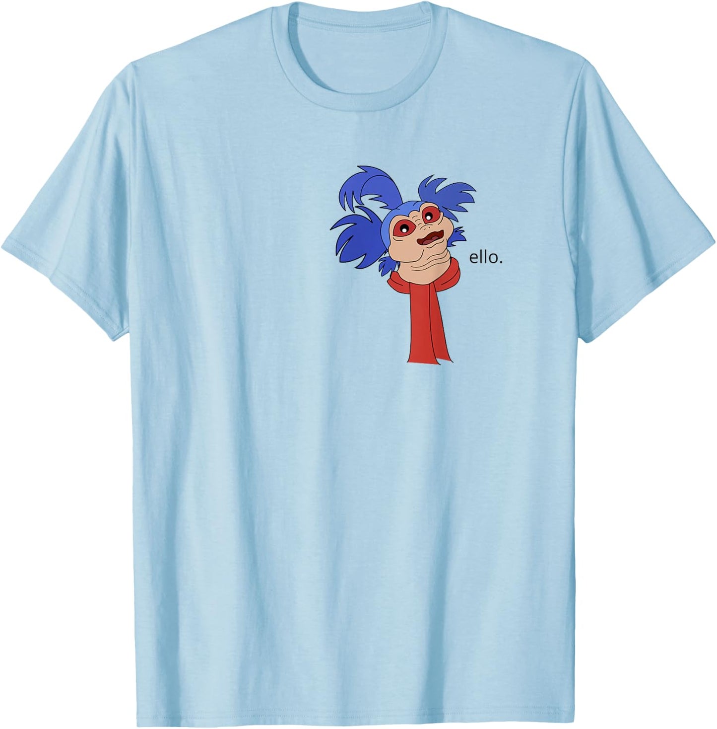 Worm Says Ello T-Shirt - T-Shirt | Light Blue