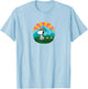 Peanuts - Snoopy and Woodstock Hiking Mountain T-Shirt - T-Shirt | Light Blue