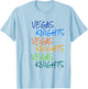 Vegas Knights VGK Colorful Rainbow /Youth T-Shirt - T-Shirt | Light Blue