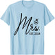 Mrs. Est. 2024 Just Married Wedding Wife Mr & Mrs Couple T-Shirt - T-Shirt | Light Blue