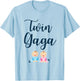 Cute Twin Gaga Of Twins Funny for New Gaga T-Shirt - T-Shirt | Light Blue