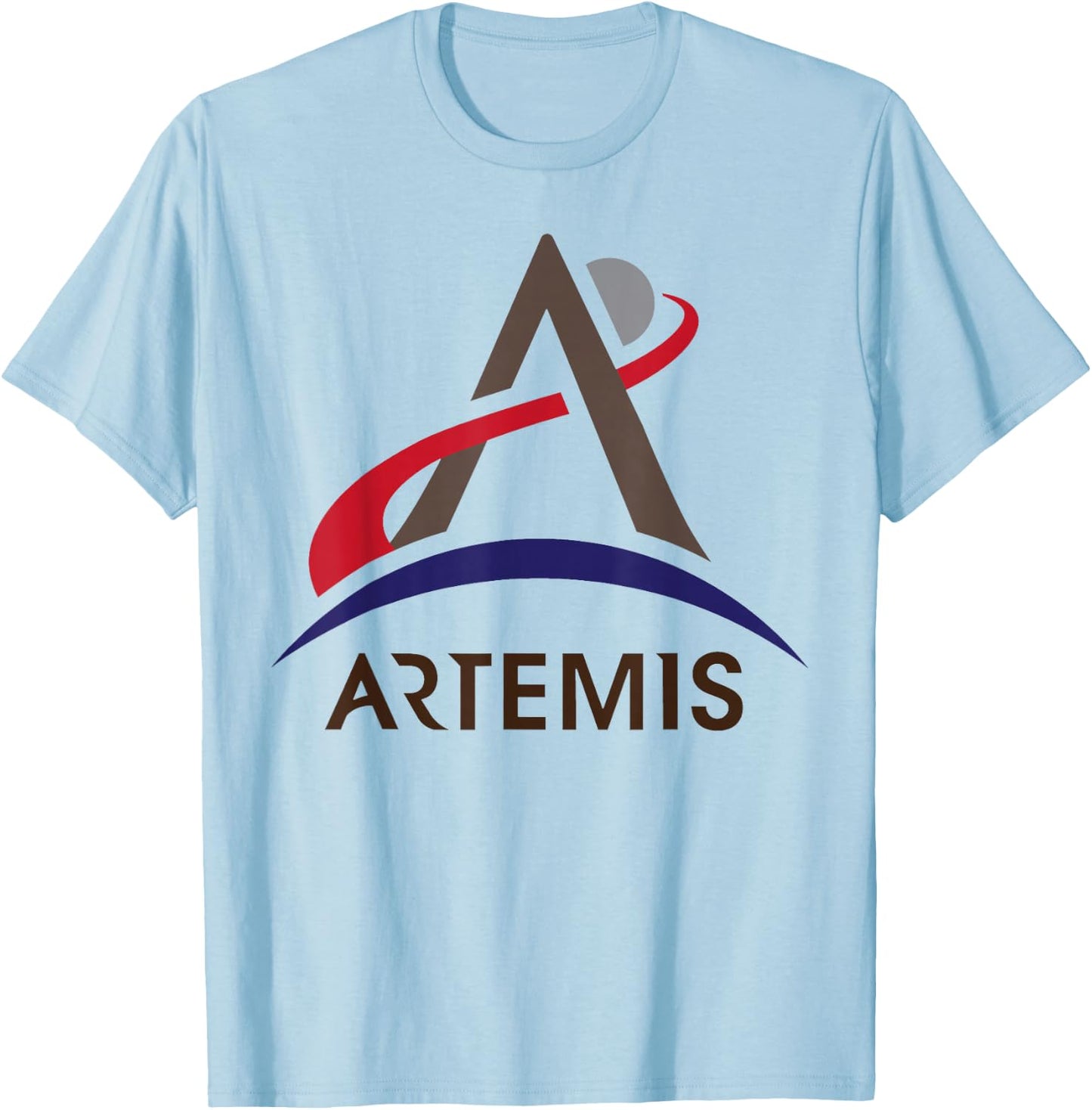 Project Artemis NASA Program Logo - Return to the Moon T-Shirt - T-Shirt | Light Blue