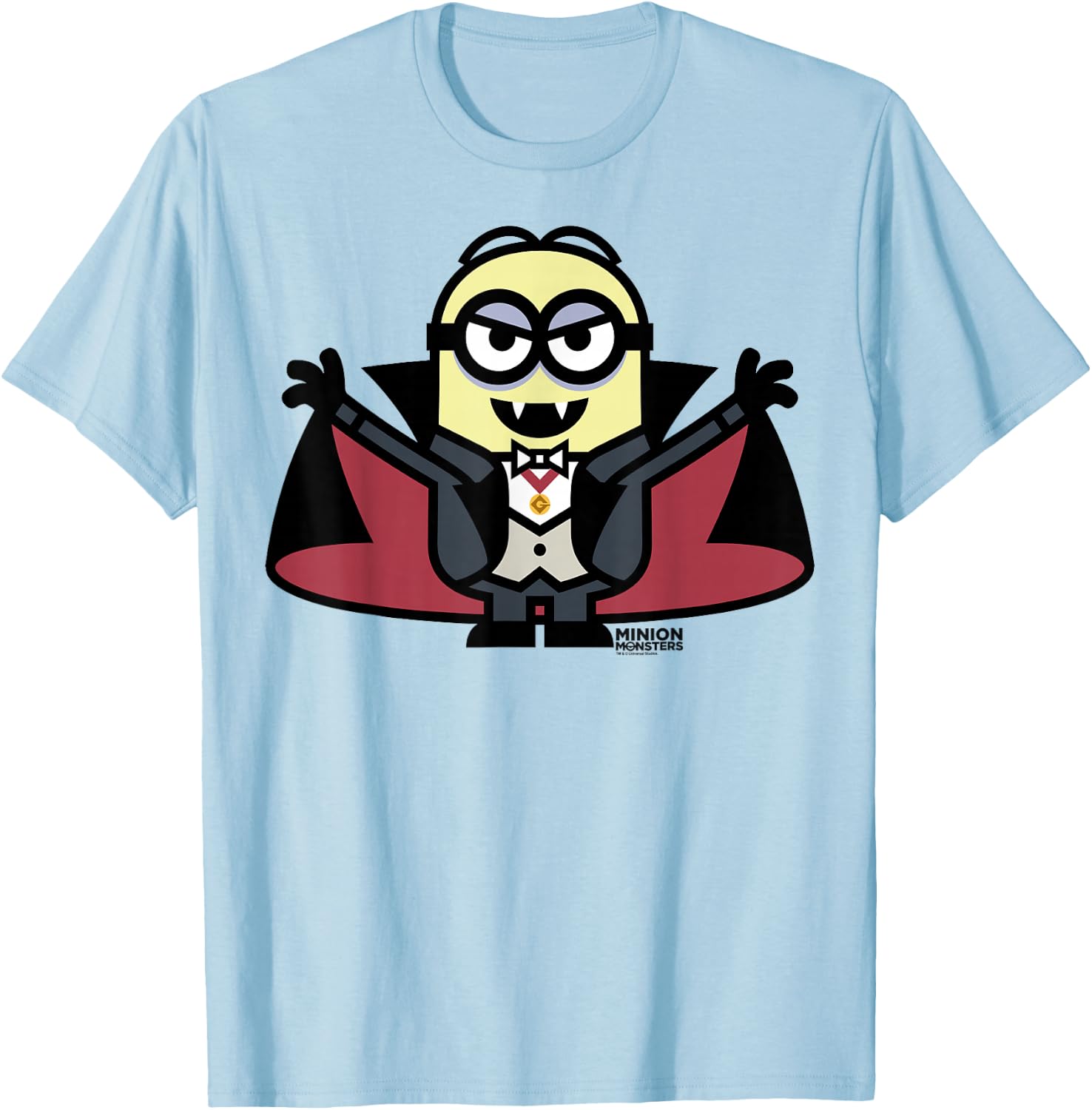 Despicable Me Dracula Halloween Monster Graphic T-Shirt - T-Shirt | Light Blue