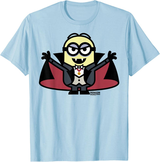 Despicable Me Dracula Halloween Monster Graphic T-Shirt - T-Shirt | Light Blue