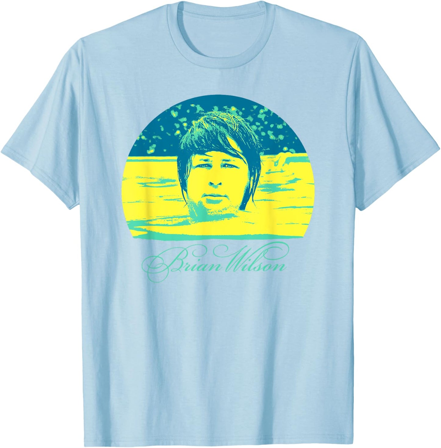 Brian Wilson – Head In Water T-Shirt - T-Shirt | Light Blue