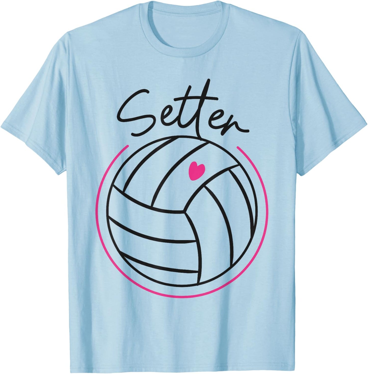 Volleyball Player Team Setter T-Shirt - T-Shirt | Light Blue