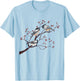 Bird Watcher Chickadee Vintage Nature Blossom Birds T-Shirt - T-Shirt | Light Blue