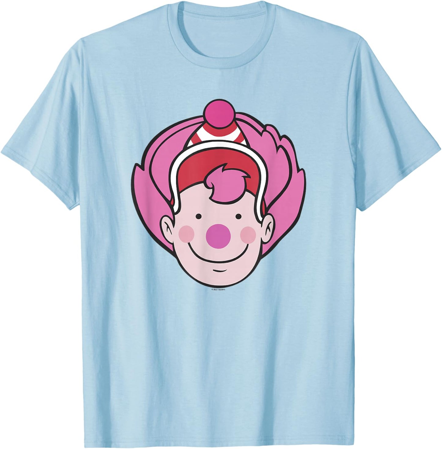 Candy Land Halloween Mr. Mint Big Face T-Shirt - T-Shirt | Light Blue