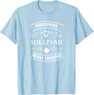Original Irish Legend - Sullivan Irish Family Name T-Shirt - T-Shirt | Light Blue