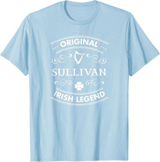 Original Irish Legend - Sullivan Irish Family Name T-Shirt - T-Shirt | Light Blue