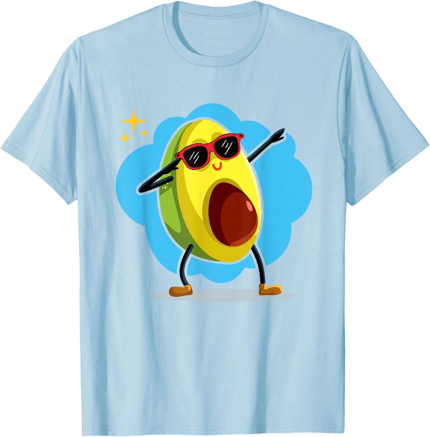 Cute Dabbing Avocado Shirt Funny Avocado Costume Kids T-Shirt - T-Shirt | Light Blue