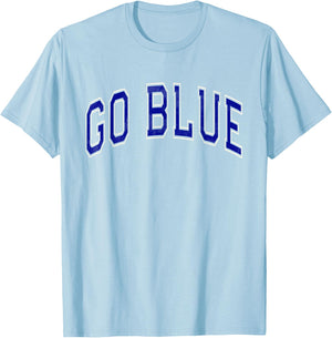 Let's GO BLUE Summer Camp Team Competition Event War Game T-Shirt - T-Shirt | Light Blue