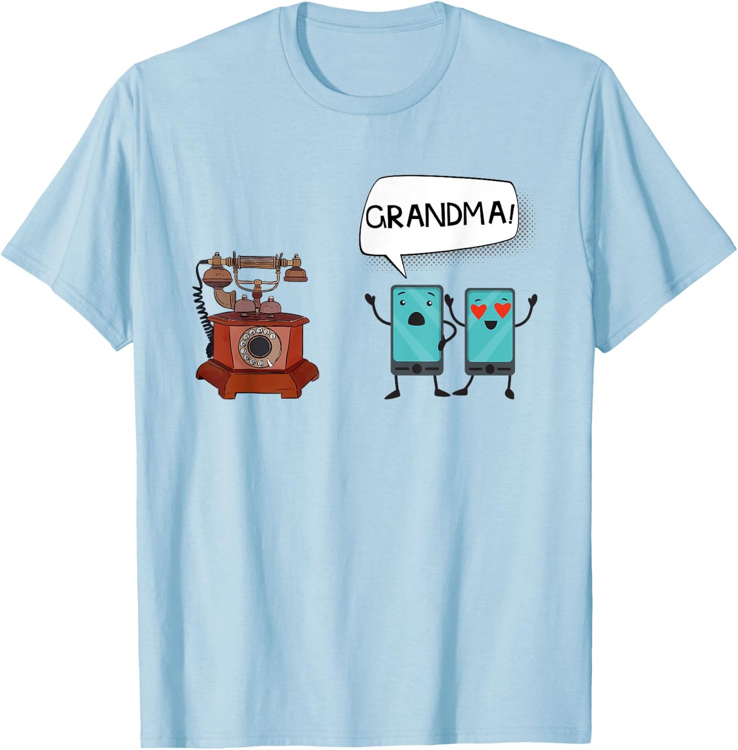 Vintage Tech Humor Telephone Funny Saying Tech Humor Gifts T-Shirt - T-Shirt | Light Blue