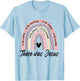 Christian Rainbow There Was Jesus, Religious Faith God Lover T-Shirt - T-Shirt | Light Blue