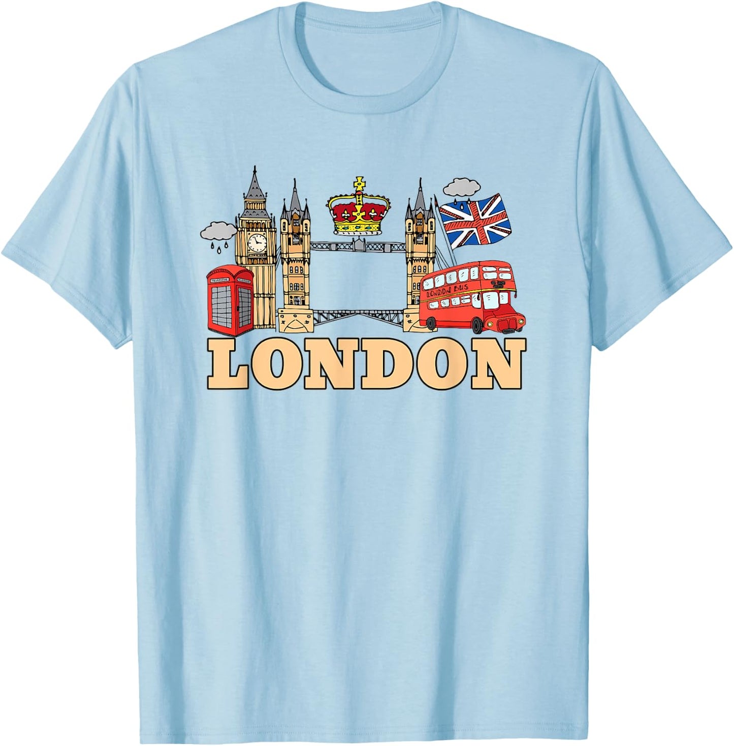 England London Shirt Souvenir Women Kids T-Shirt - T-Shirt | Light Blue