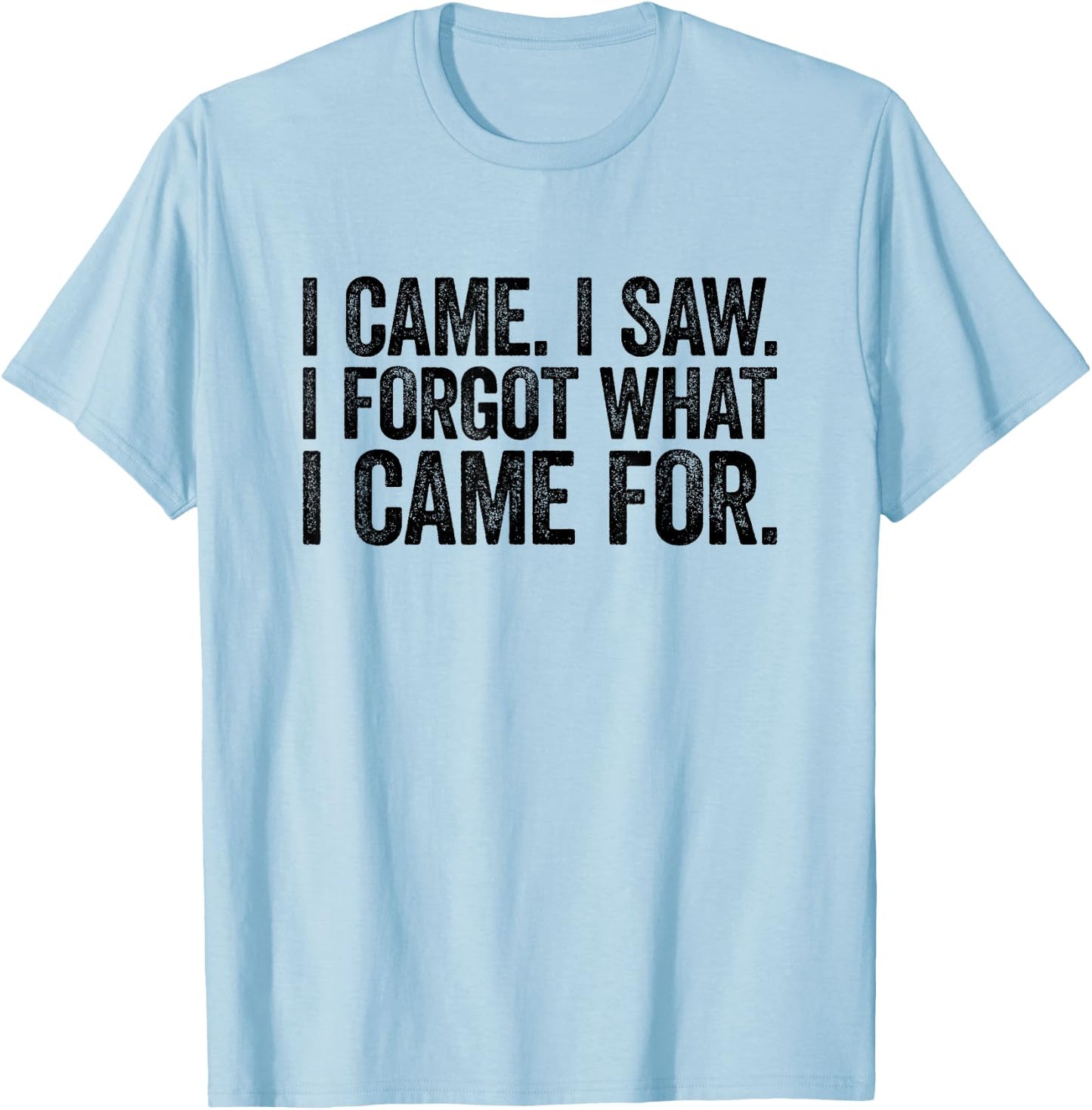 I Came I Saw I Forgot What I Came For T-Shirt - T-Shirt | Light Blue