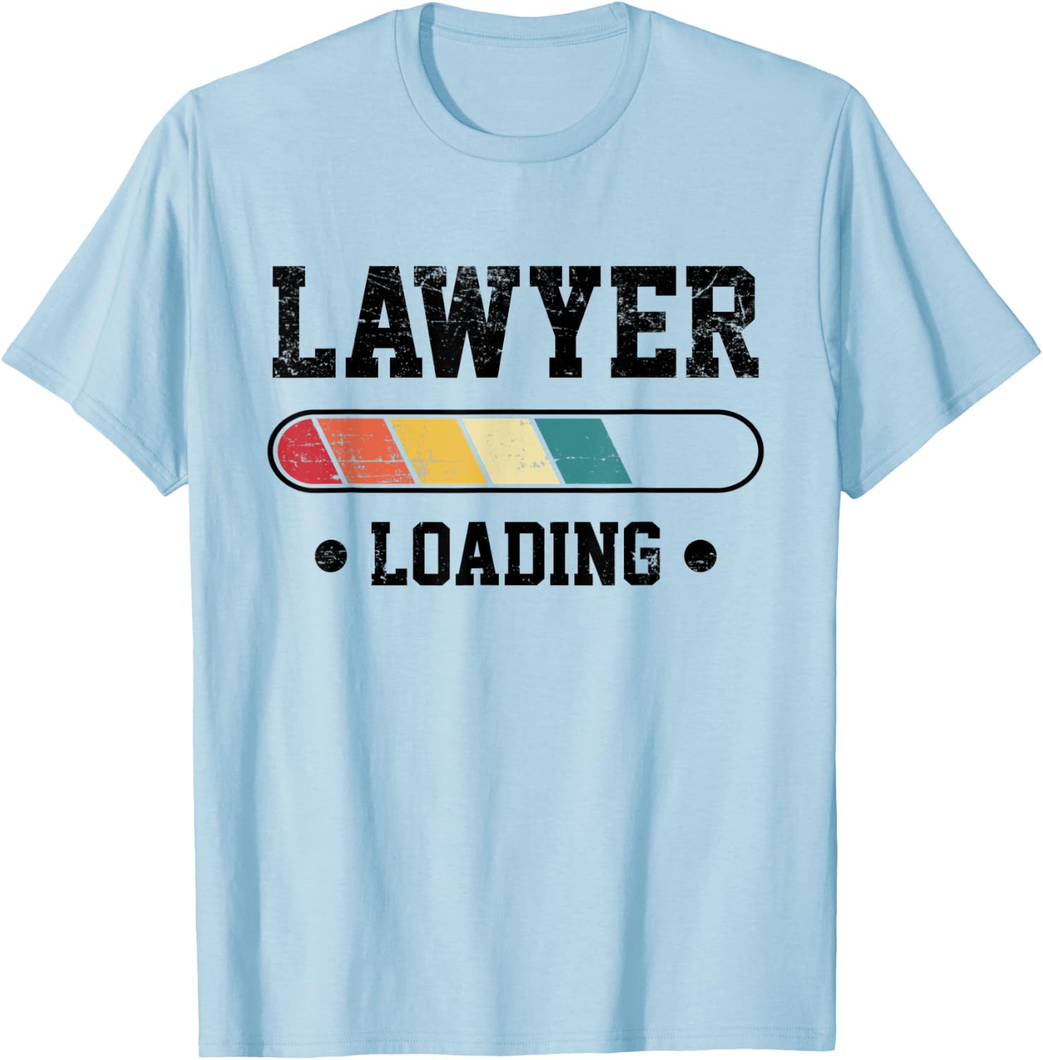 Lawyer Loading, Funny New Lawyer Vintage Law School Graduate T-Shirt - T-Shirt | Light Blue