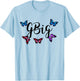 Big Little Sorority Butterfly Reveal. GBig T-Shirt - T-Shirt | Light Blue