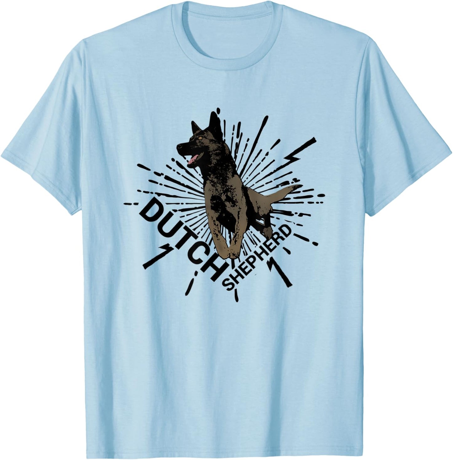 Dutch Shepherd - Dutchie T-Shirt - T-Shirt | Light Blue