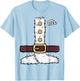 Funny Santa Claus Matching Couples His and Her Mr Mrs T-Shirt - T-Shirt | Light Blue