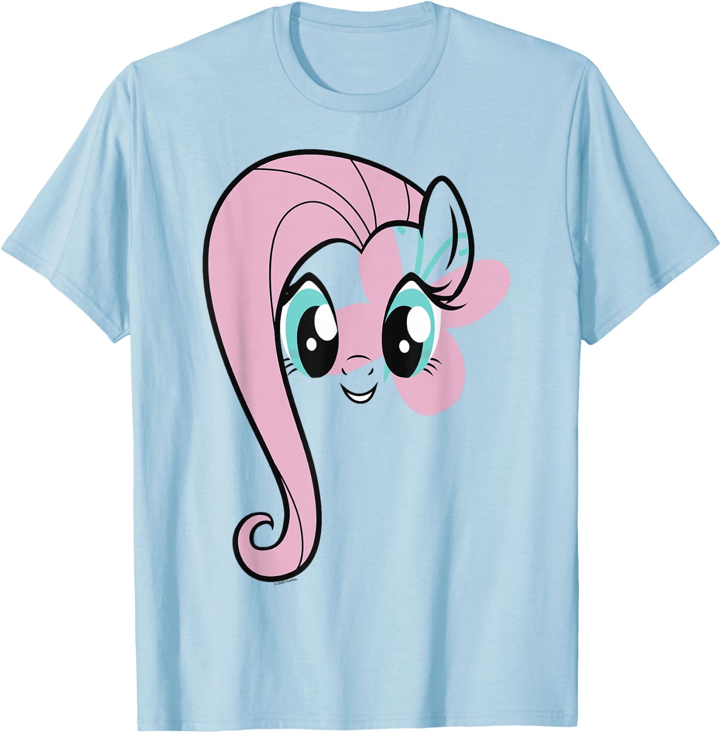 My Little Pony: Friendship is Magic Fluttershy Big Face T-Shirt - T-Shirt | Light Blue