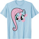 My Little Pony: Friendship is Magic Fluttershy Big Face T-Shirt - T-Shirt | Light Blue