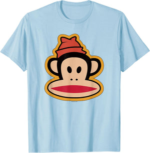 Paul Frank Julius Beanie Big Face T-Shirt - T-Shirt | Light Blue