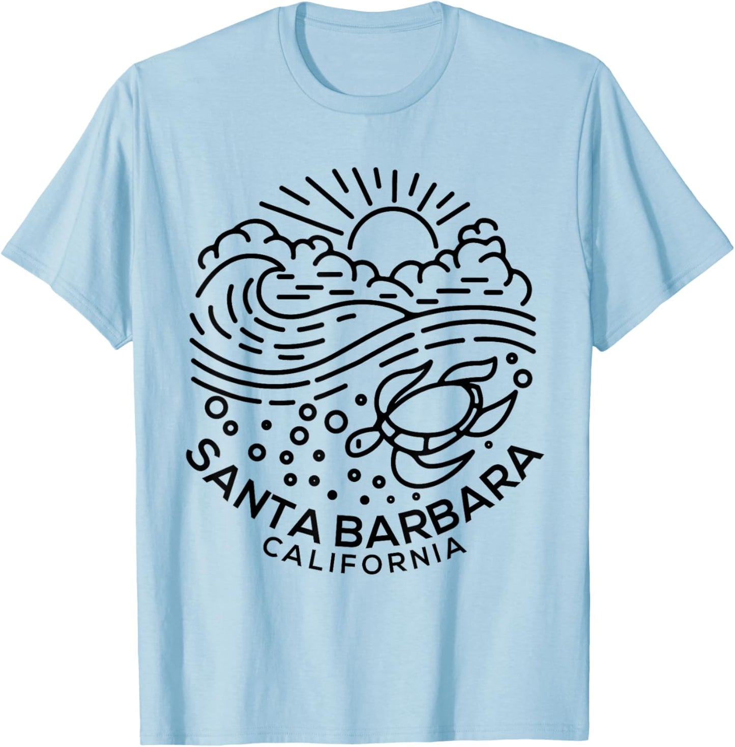 Santa Barbara CA T-Shirt - T-Shirt | Light Blue