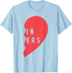 Twins Gift - Twin Sisters Heart Matching Shirt Set - #2 of 2 T-Shirt - T-Shirt | Light Blue