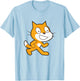 Scratch Programming Language Official Mascot Cat T-Shirt - T-Shirt | Light Blue