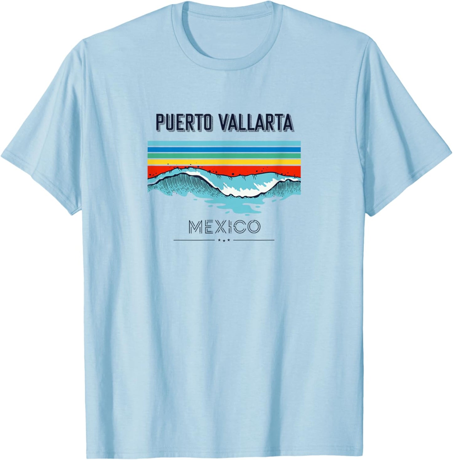 Puerto Vallarta Souvenir - Mexico Reminder T-Shirt - T-Shirt | Light Blue