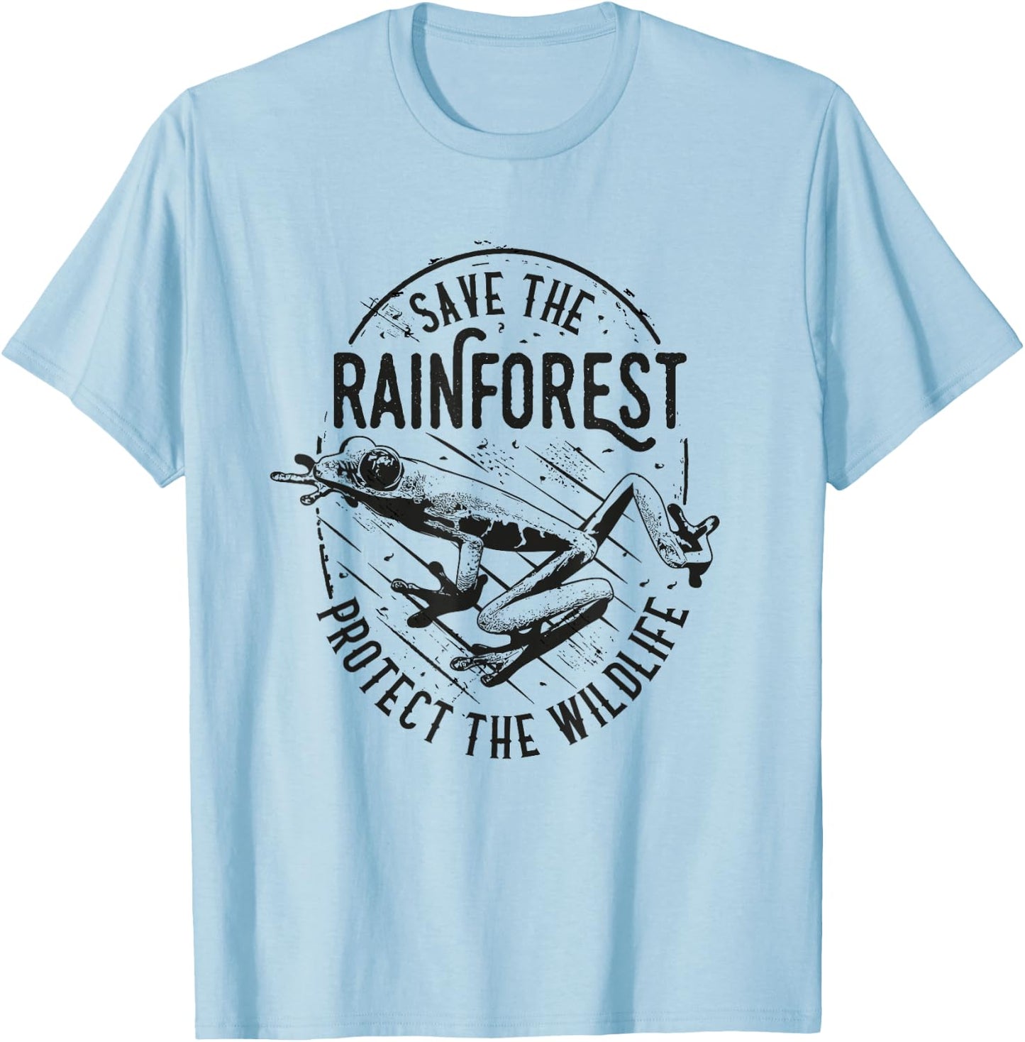 Save The Rainforest Shirt - Protect The Wildlife T-Shirt - T-Shirt | Light Blue