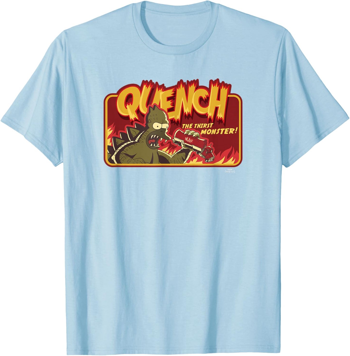 The Simpsons: Treehouse of Horror Halloween Quench Monster! T-Shirt - T-Shirt | Light Blue
