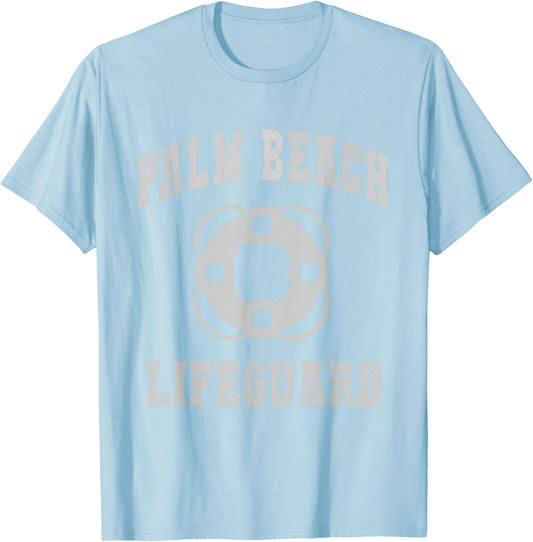 Funny PALM BEACH LIFEGUARDS Family Cruise Girls Trip Guy T-Shirt - T-Shirt | Light Blue