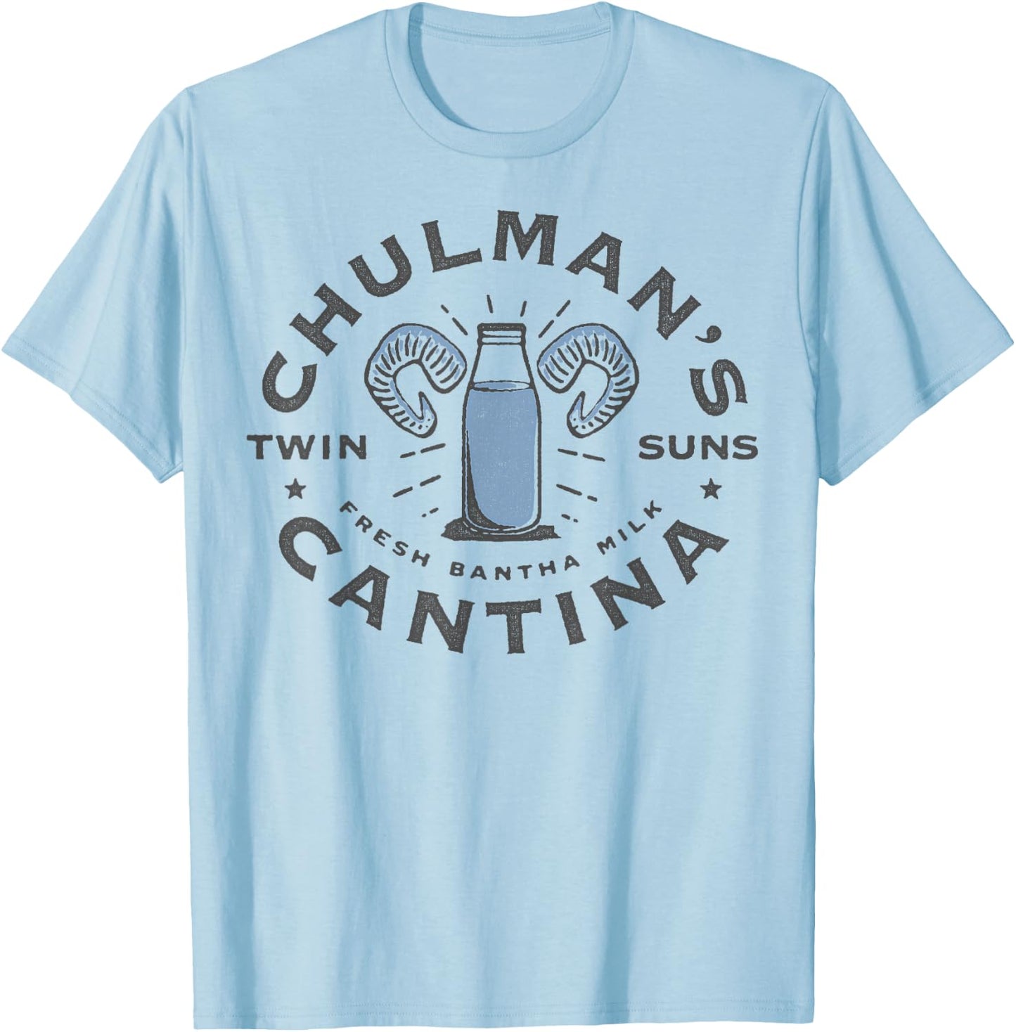 Star Wars Chulman's Twin Suns Cantina Bantha Milk T-Shirt - T-Shirt | Light Blue