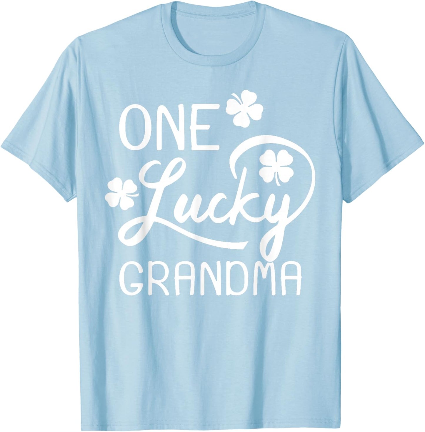 One Lucky Grandma St. Patrick's Day T-Shirt - T-Shirt | Light Blue