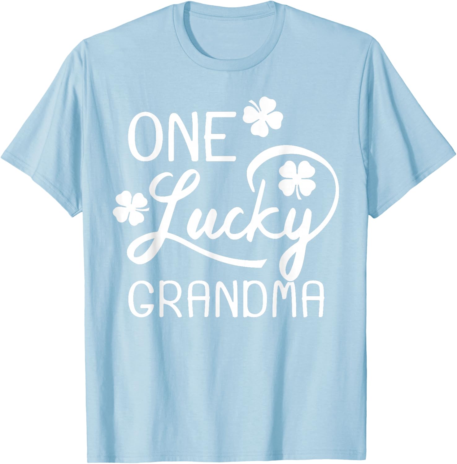 One Lucky Grandma St. Patrick's Day T-Shirt - T-Shirt | Light Blue