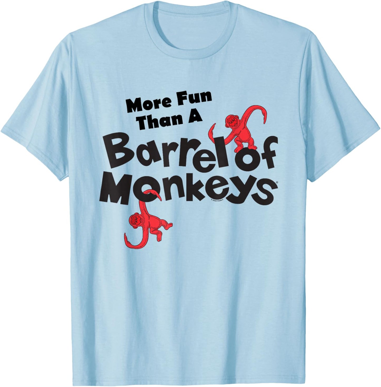 Barrel of Monkeys Dancing Monkeys T-Shirt - T-Shirt | Light Blue